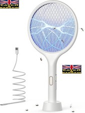 YISSVIC Electric Fly Swatter 4000V Zapper Racket Mosquito Killer 1500mAh (E750)
