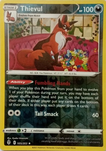 105 203 thievul reverse holo - reverse,