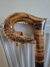 Wolfs Head Walking Stick