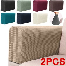 UK Removable Arm Stretch Sofa Couch Chair Protector Armchair Covers 2PCS Armrest