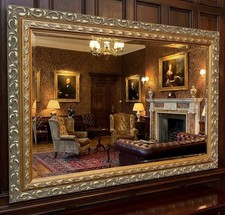 Large Antique Mirror Gold