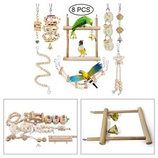 8X New Parrot Toys Set Budgie