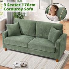 3 Seater Corduroy Sofa Modern