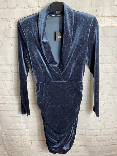 Women zara blue - women’s, velvet