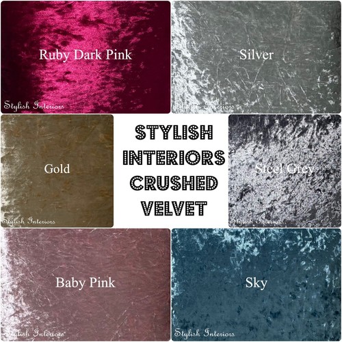 Crushed velvet cube beanbag - crushed,