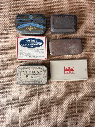 Vintage tins job lot - vintage,