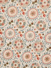 John Lewis Keya Suzaini Embroidery Fabric Multicoloured 3m RRP £55m