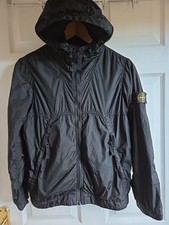 STONE ISLAND BLACK HOODED JACKET KIDS BOYS AGE 12YEARS 152CM GENUINE