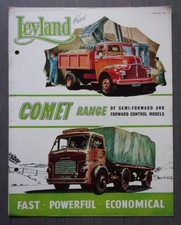 LEYLAND COMET TRUCKS orig 1955 UK Mkt Sales Brochure