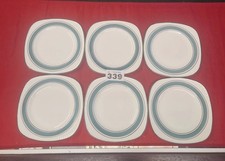 Lot of 6 x Antique Portland Pottery 4/1957 Plates Staffordshire