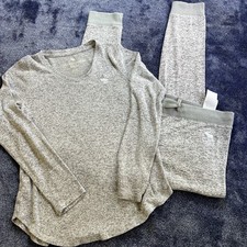 Abercrombie Kids Gray Lounge Set Top 9/10 Pants 13/14 Soft Knit Pajamas