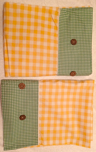 Pair vtg laura ashley - 2, yellow