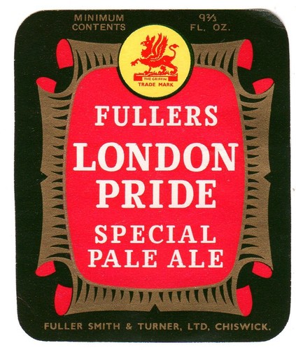 Beer label fullers brewery - label:,