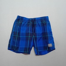 Speedo Mens Shorts Size Large blue plaid swim beach
