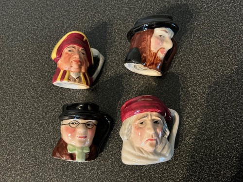 Vintage miniature toby jugs - vintage,