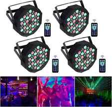 4PCS Stage Lights 36LED RGB Disco Lights DMX512 with Remote Control, Par Light 7