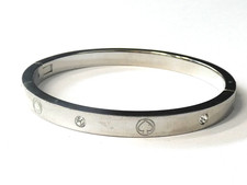 Kate Spade New York Infinite Crystal Engraved Bangle (StM)
