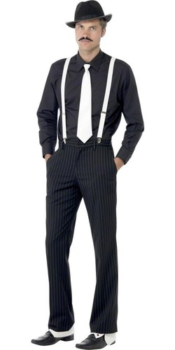 Mens gangster fancy dress - gangster, 5