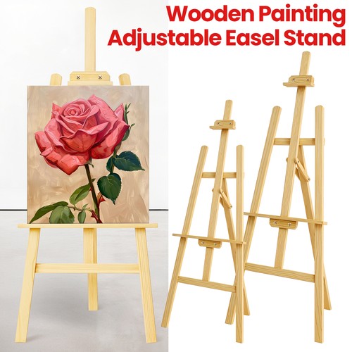 Adjustable wooden easel - adjustable,