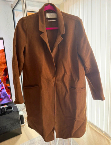 Zara basic brown wool - wool, blend