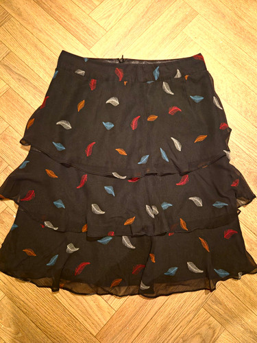 Y2k laura ashley black leaf - ashley,
