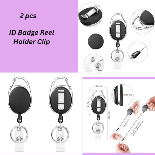 Retractable badge reels - retractable, id