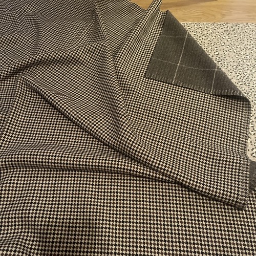 Vintage wool tweed check - wool,