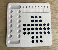Wooden Game Board with 6 Games