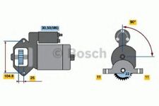 ENGINE STARTER MOTOR OE QUALITY REPLACEMENT BOSCH 0986022561