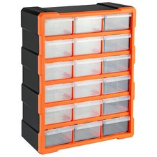 60 Multi Drawer Small Parts Storage Cabinet Unit Organiser Garage Tool Box UK