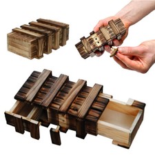 Magic Wooden Puzzle Box with