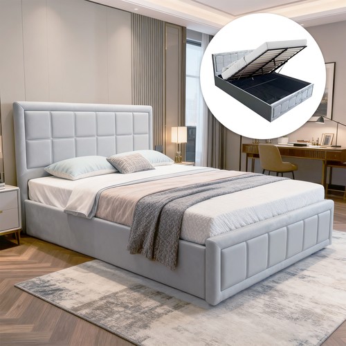 Ottoman storage plush panel - plush,