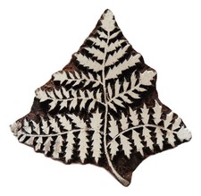 Floral Fern Leaf Wood Stamp