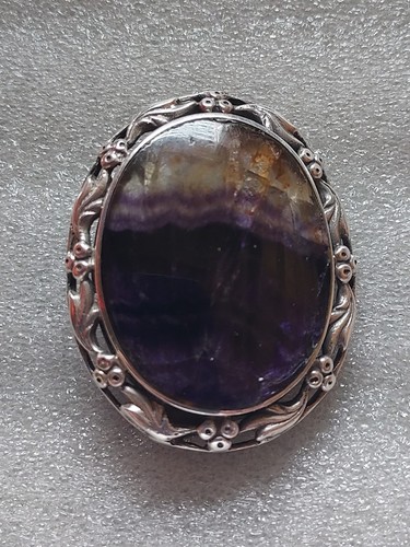 Derbyshire blue john - blue, polished
