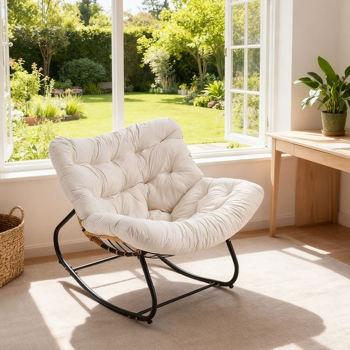 Metal frame rocking chair - metal,