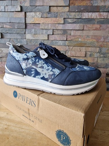 Pavers blue floral zip - pavers,