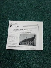 Hs16  Ephemera 1950s house advert the ancient house peasenhall 