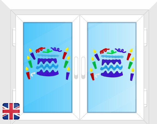 Diy birthday party gel window - diy,