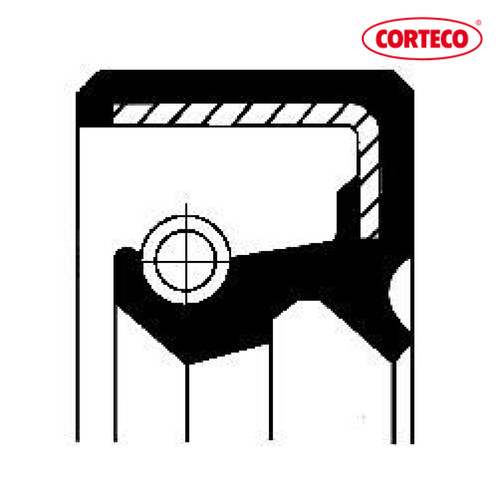 Shaft seal crankshaft - shaft, corteco