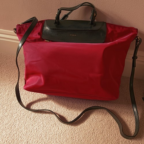 Furla red nylon - nylon, bag