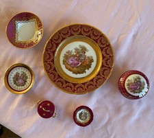 Limoges Assorted Porcelain - Plates, Trinket Boxes