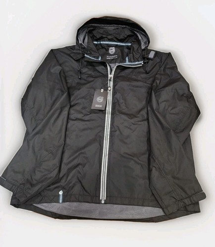 Volvo black hooded - black, windbreaker