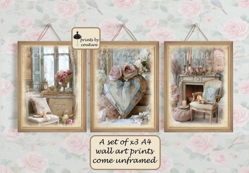Shabby chic style wall art - style,