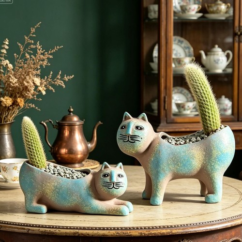 Cute animal ceramic succulent - animal,