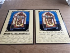 Original 1980s Wurlitzer 1015 Jukebox Calendars X2 Job Lot