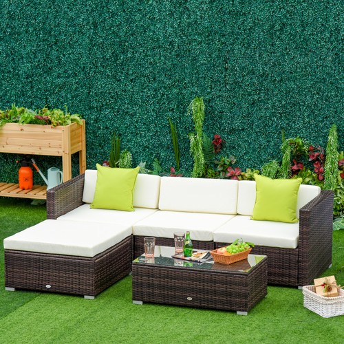 5pc rattan wicker garden - rattan,