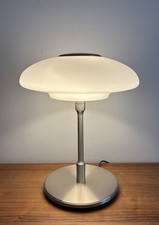 Retired IKEA White 41cm Glass/Silver Nickel-Plated TÄLLBYN Tallbyn Lamp
