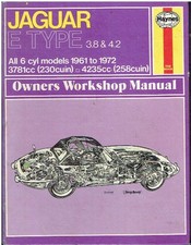 JAGUAR E-TYPE S1 S2 3.8 4.2 COUPE 2+2 ROADSTER 1961-72 WORKSHOP MANUAL *H.BACK*