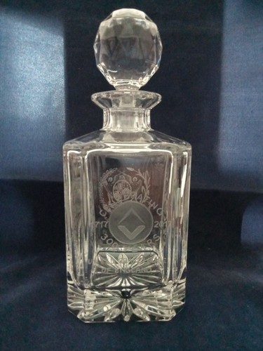 Masonic decanter wheel - decanter,