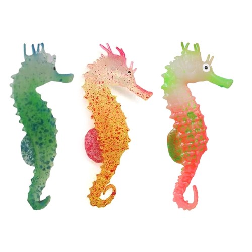Silicone simulated seahorse - simulated,